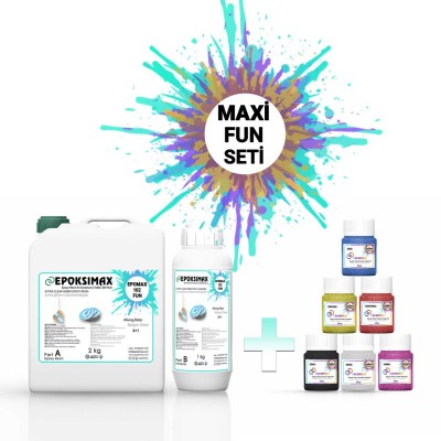 MAXİ HOBİ SETİ - EPOMAX 102 FUN 3 KG + 6x20 Gr PİGMENT MAXİ HOBİ SETİ - EPOMAX 102 FUN 3 KG + 6x20 Gr PİGMENT