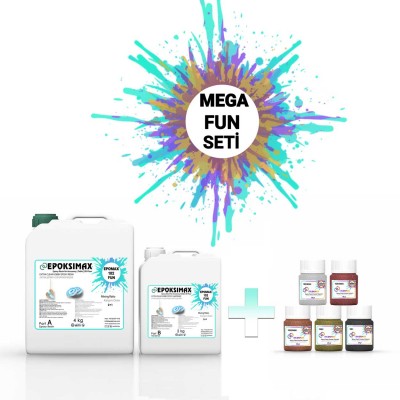 MEGA HOBİ SETİ - EPOMAX 102 FUN 6 KG +  5X50 GR PİGMENT MEGA HOBİ SETİ - EPOMAX 102 FUN 6 KG +  5X50 GR PİGMENT