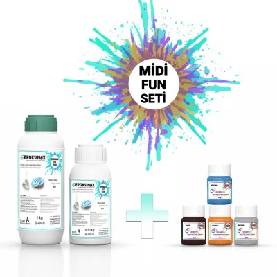 MİDİ HOBİ SETİ - EPOMAX 102 FUN 1,5 KG + 4x20 Gr PİGMENT MİDİ HOBİ SETİ - EPOMAX 102 FUN 1,5 KG + 4x20 Gr PİGMENT