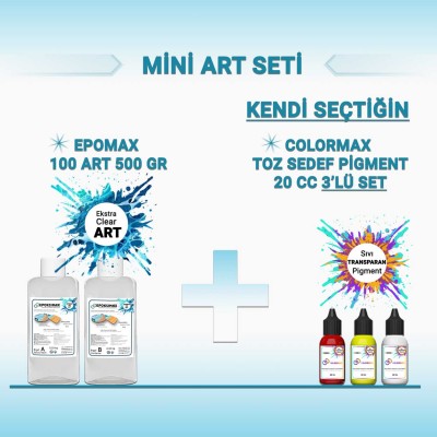MİNİ ART SETİ - EPOMAX 100 ART 0,50 LT+ 3x20 CC PİGMENT MİNİ ART SETİ - EPOMAX 100 ART 0,50 LT+ 3x20 CC PİGMENT
