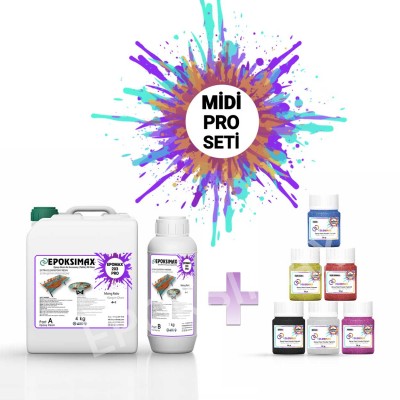 MİDİ PRO SETİ - EPOMAX 203 PRO 5 KG + 6x20 Gr PİGMENT MİDİ PRO SETİ - EPOMAX 203 PRO 5 KG + 6x20 Gr PİGMENT