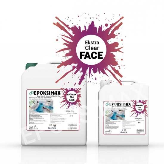 EPOMAX 304 FACE Ekstra Şeffaf 3D Zemin Epoksi Reçine 15 KG EPOMAX 304 FACE Ekstra Şeffaf 3D Zemin Epoksi Reçine 15 KG