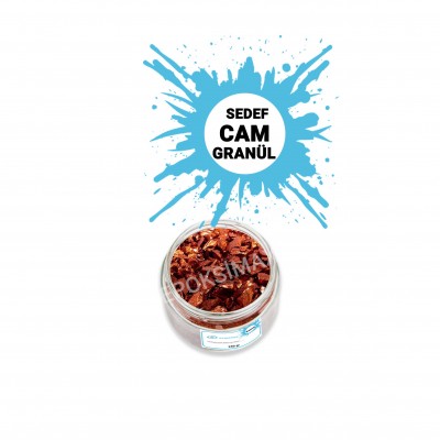 GLASSMAX Sedef Bakır Cam Granül 250Gr GLASSMAX Sedef Bakır Cam Granül 250Gr