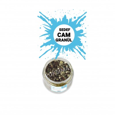 GLASSMAX Sedef Antik Gold Cam Granül 250Gr GLASSMAX Sedef Antik Gold Cam Granül 250Gr