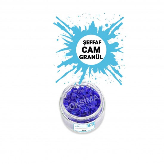 GLASSMAX Transparan Mavi Cam Granül 250Gr GLASSMAX Transparan Mavi Cam Granül 250Gr