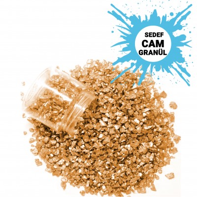 GLASSMAX  Sedef Hardal Cam Granül 100 Gr GLASSMAX  Sedef Hardal Cam Granül 100 Gr