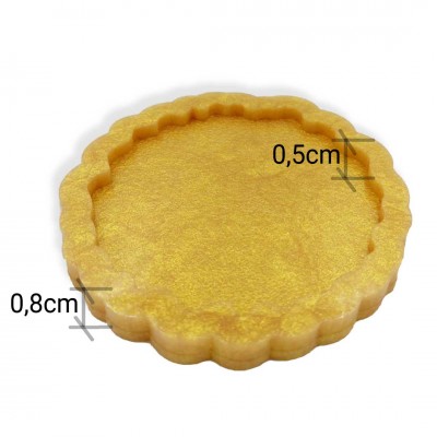 Yuvarlak Magnet Kıvrık Kenar - Premium Silikon Kalıp 6,5cm