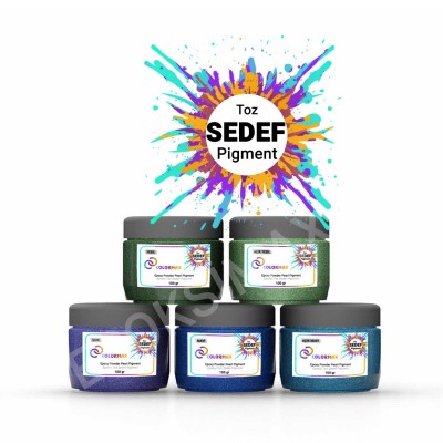 COLORMAX Toz Sedef Pigment Seti 5x100 Gr COLORMAX Toz Sedef Pigment Seti 5x100 Gr