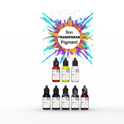 COLORMAX Transparan Sıvı Pigment 8x20 cc COLORMAX Transparan Sıvı Pigment 8x20 cc