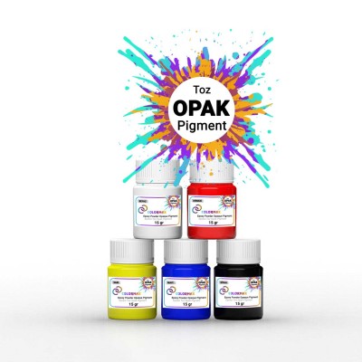 COLORMAX Toz Opak Pigment 5x15 Gr COLORMAX Toz Opak Pigment 5x15 Gr