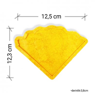 Düzensiz Dilim Bardak Altlığı - Premium Silikon Kalıp 12,3cmx12,5cm Düzensiz Dilim Bardak Altlığı - Premium Silikon Kalıp 12,3cmx12,5cm