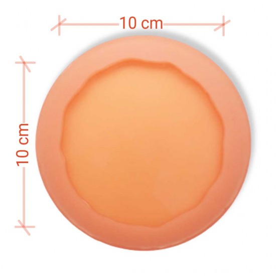 Bardak Altığı Silikon Kalıbı Desenli 10cm Çap Bardak Altığı Silikon Kalıbı Desenli 10cm Çap