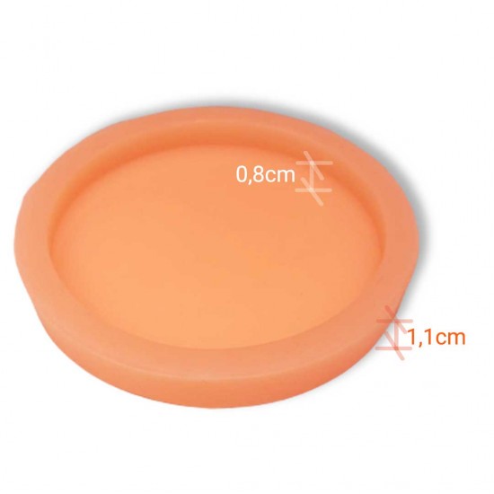 Bardak Altığı Silikon Kalıbı Yuvarlak 9cm Çap Bardak Altığı Silikon Kalıbı Yuvarlak 9cm Çap