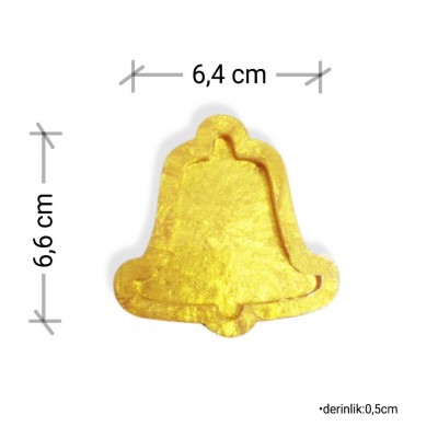 Zil Magnet - Anahtarlık  - Premium Silikon Kalıp 6,4cmx6,6cm Zil Magnet - Anahtarlık  - Premium Silikon Kalıp 6,4cmx6,6cm