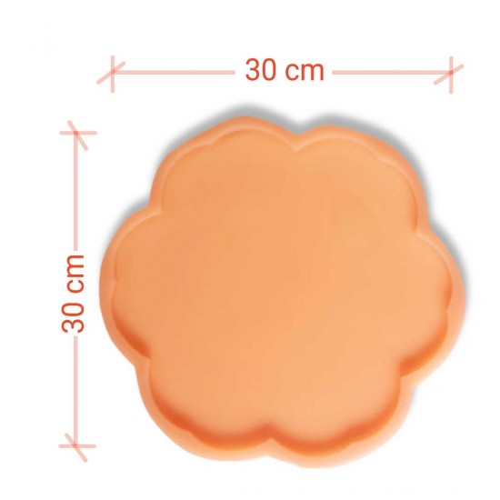 Çiçek Tepsi Silikon Kalıbı 30cm Çap Çiçek Tepsi Silikon Kalıbı 30cm Çap