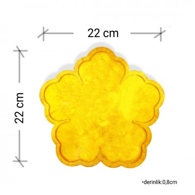 Yonca Tepsi - Premium Silikon Kalıp 22cm