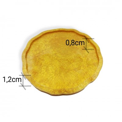 Yuvarlak Tepsi Dalgalı Kenar - Premium Silikon Kalıp 12cm Yuvarlak Tepsi Dalgalı Kenar - Premium Silikon Kalıp 12cm
