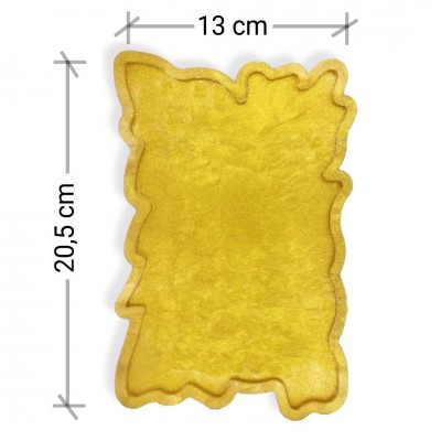 Zikzak Kenar Dikdörtgen Tepsi - Premium Silikon Kalıp 20,5cmx13cm