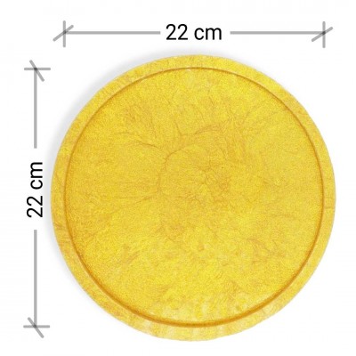 Yuvarlak Tepsi Düz Kenar - Premium Silikon Kalıp 22cm