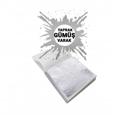 Epoksimax Gümüş Yaprak Varak 16cmx16cm - 100'lü Paket Epoksimax Gümüş Yaprak Varak 16cmx16cm - 100'lü Paket
