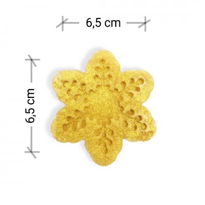 Kar Tanesi Magnet - Premium Silikon Kalıp 6,5cm Kar Tanesi Magnet - Premium Silikon Kalıp 6,5cm