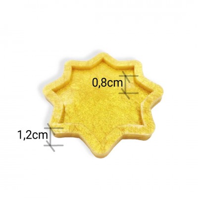 Yıldız Bardak Altlığı - Premium Silikon Kalıp 12cmx12cm