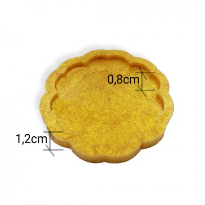 Çiçek Bardak Altlığı - Premium Silikon Kalıp 12cmx12cm Çiçek Bardak Altlığı - Premium Silikon Kalıp 12cmx12cm